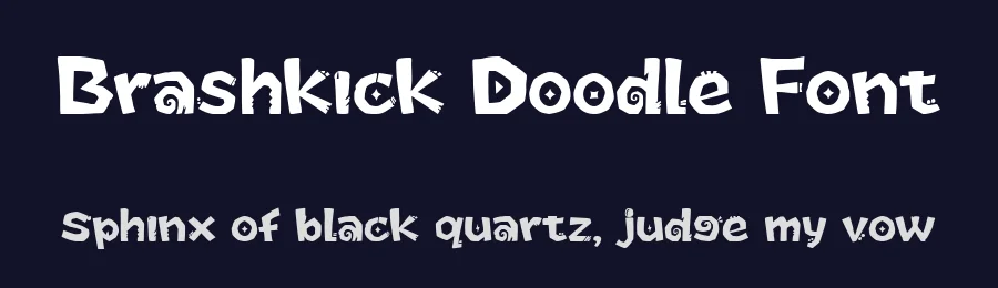 Brashkick Doodle Font by letterhanna — Decorative Font — thumbnail 2