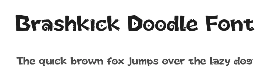 Brashkick Doodle Font by letterhanna — Decorative Font