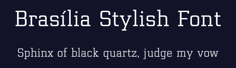 Brasília Stylish Font by Roningermany22 — Serif Font — thumbnail 2