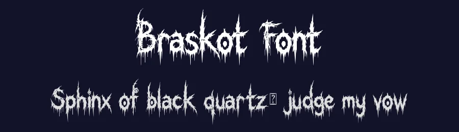 Braskot Font by Yoga Letter — Display Font — thumbnail 2