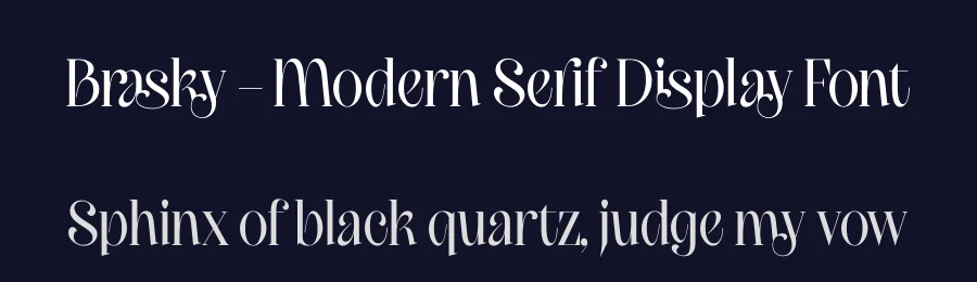Brasky – Modern Serif Display Font by timelesstype.co — Display Font — thumbnail 2