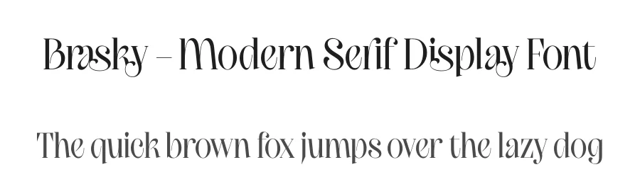 Brasky – Modern Serif Display Font by timelesstype.co — Display Font