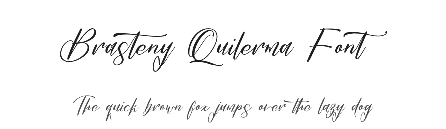 Brasteny Quilerma Font by letterenastudios — Script Handwritten Font