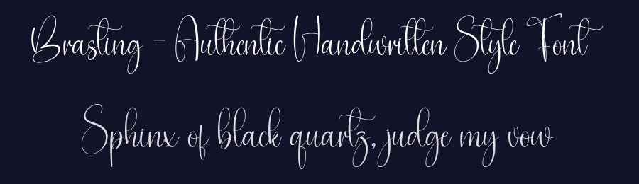 Brasting – Authentic Handwritten Style Font by creativeletter — Script Handwritten Font — thumbnail 2