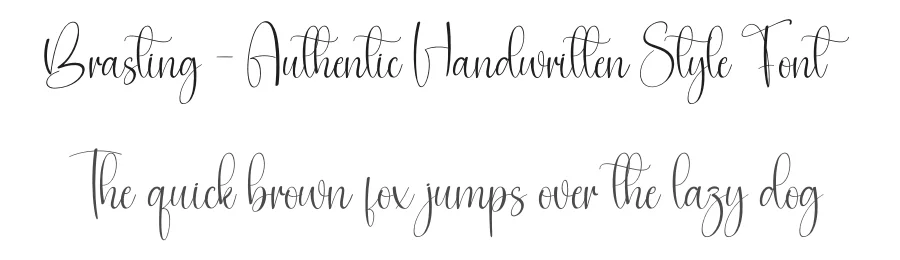 Brasting – Authentic Handwritten Style Font by creativeletter — Script Handwritten Font