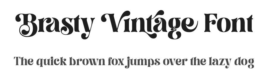 Brasty Vintage Font by holyline design — Serif Font