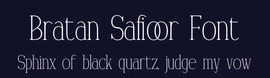 Bratan Safioor Font by Gracetypestudio — Display Font — thumbnail 2