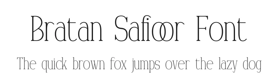 Bratan Safioor Font by Gracetypestudio — Display Font
