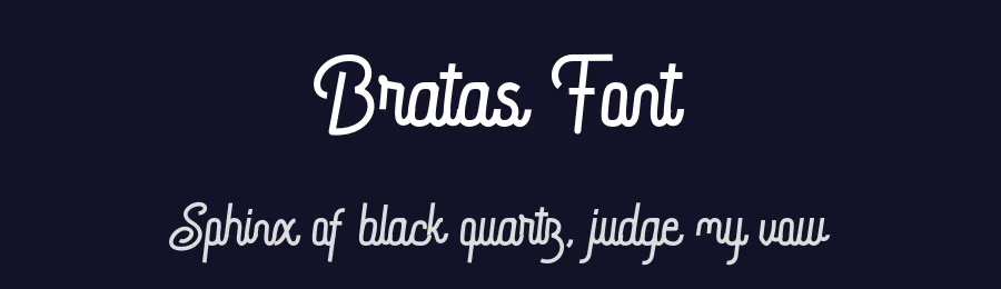 Bratas Font by yontype — Decorative Font — thumbnail 2