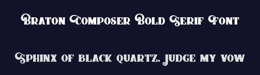Braton Composer Bold Serif Font by alit design — Serif Font — thumbnail 2