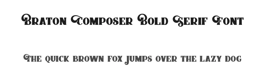 Braton Composer Bold Serif Font by alit design — Serif Font