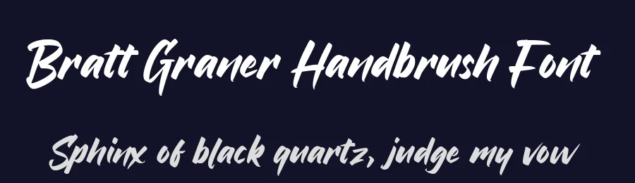 Bratt Graner Handbrush Font by balpirick — Script Handwritten Font — thumbnail 2