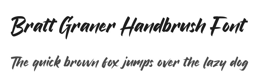 Bratt Graner Handbrush Font by balpirick — Script Handwritten Font