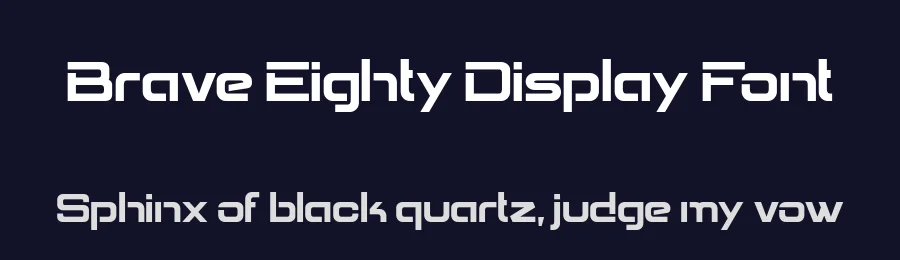 Brave Eighty Display Font by alit design — Display Font — thumbnail 2
