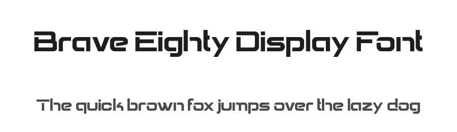 Brave Eighty Display Font by alit design — Display Font
