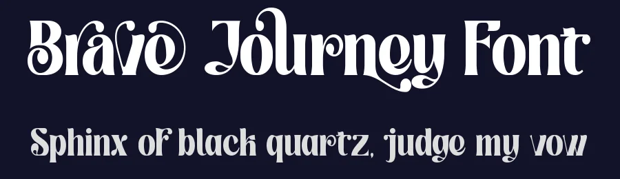 Brave Journey Font by Thomas Aradea — Display Font — thumbnail 2