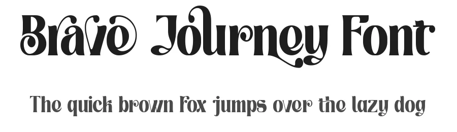 Brave Journey Font by Thomas Aradea — Display Font