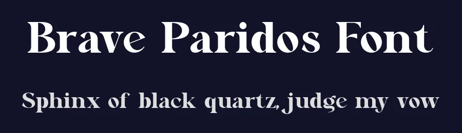 Brave Paridos Font by SlideShoot — Serif Font — thumbnail 2