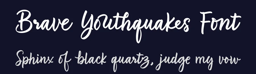 Brave Youthquakes Font by letterhanna — Script Handwritten Font — thumbnail 2