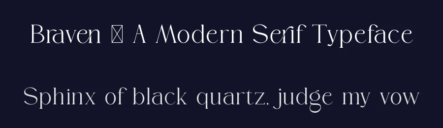 Braven – A Modern Serif Typeface by ToniStudio — Sans Serif Font — thumbnail 2