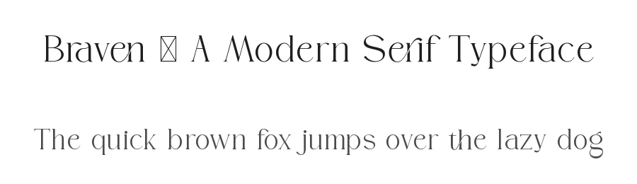 Braven – A Modern Serif Typeface by ToniStudio — Sans Serif Font