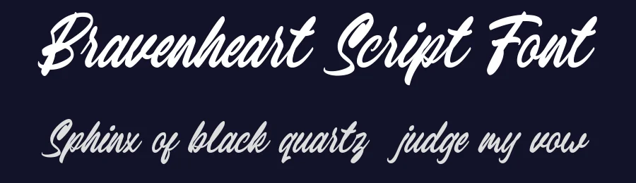 Bravenheart Script Font by Moovied Co. — Script Handwritten Font — thumbnail 2