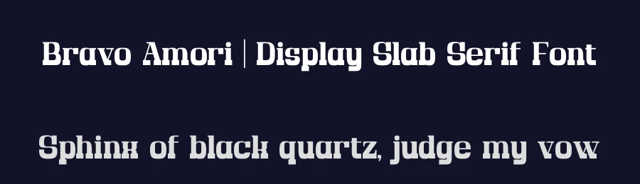 Bravo Amori | Display Slab Serif Font by Gracetypestudio — Display Font — thumbnail 2