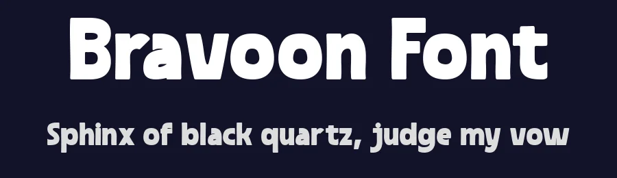 Bravoon Font by Muksal Creative — Display Font — thumbnail 2