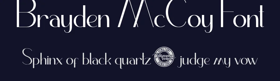 Brayden McCoy Font by CalligraphyFonts.net — Sans Serif Font — thumbnail 2