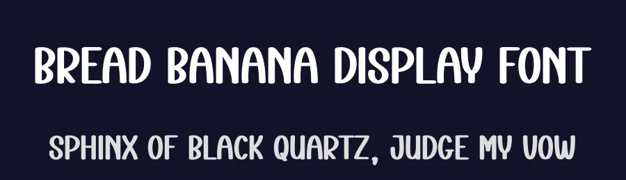 Bread Banana Display Font by creativeletter — Display Font — thumbnail 2