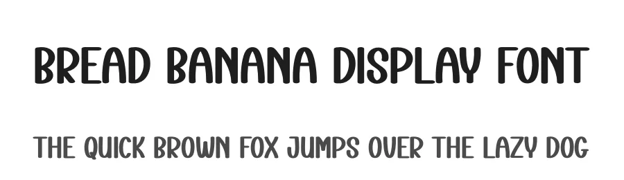 Bread Banana Display Font by creativeletter — Display Font