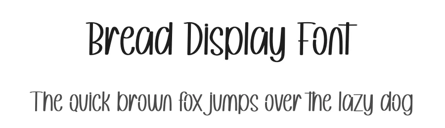Bread Display Font by andikastudio — Display Font