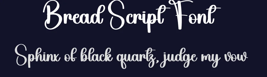 Bread Script Font by creativeletter — Script Handwritten Font — thumbnail 2