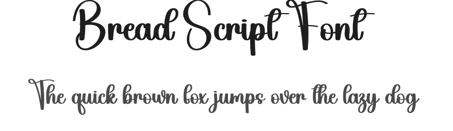 Bread Script Font by creativeletter — Script Handwritten Font