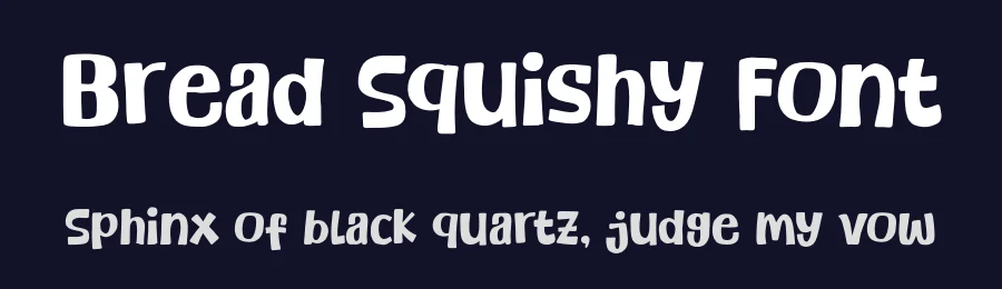Bread Squishy Font by Khurasan — Display Font — thumbnail 2