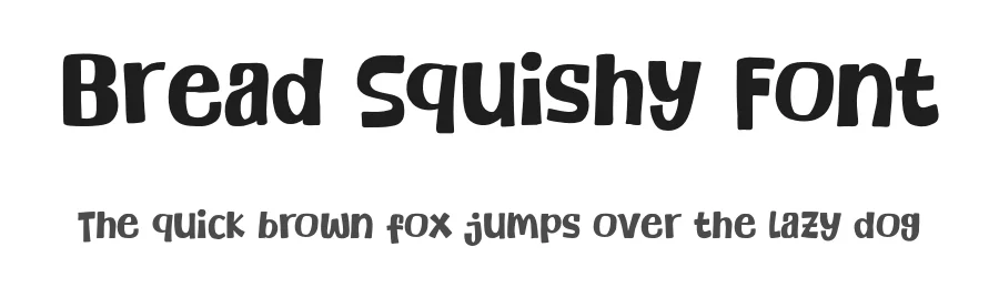 Bread Squishy Font by Khurasan — Display Font