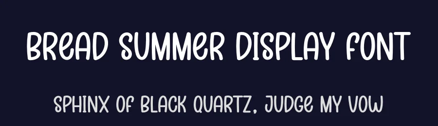Bread Summer Display Font by creativeletter — Display Font — thumbnail 2