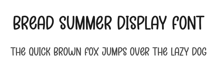 Bread Summer Display Font by creativeletter — Display Font