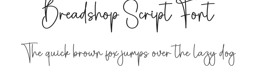 Breadshop Script Font by creativeletter — Script Handwritten Font