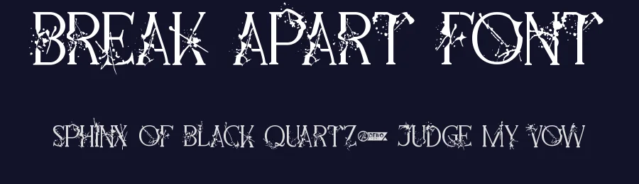 Break Apart Font by nihstudio — Serif Font — thumbnail 2