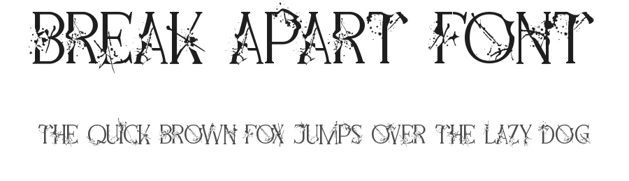 Break Apart Font by nihstudio — Serif Font