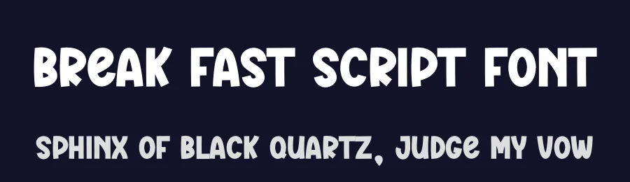 Break Fast Script Font by andikastudio — Display Font — thumbnail 2