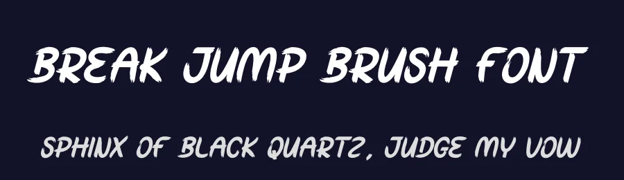 Break Jump Brush Font by creativeletter — Script Handwritten Font — thumbnail 2