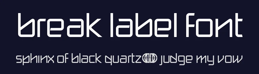 Break Label Font by mkmediadesign — Display Font — thumbnail 2