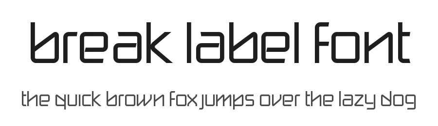 Break Label Font by mkmediadesign — Display Font
