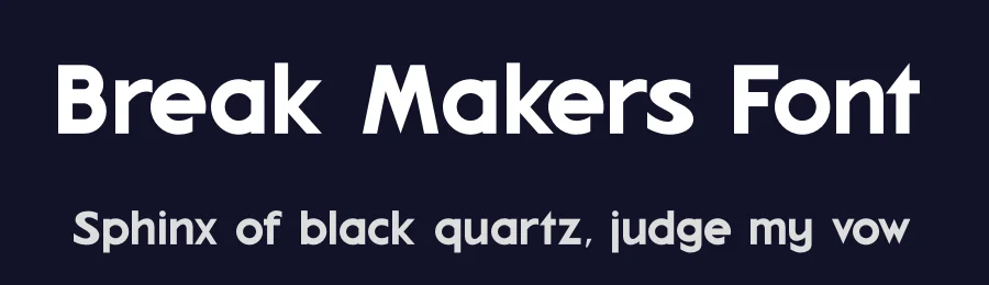 Break Makers Font by Amorfa Type — Sans Serif Font — thumbnail 2