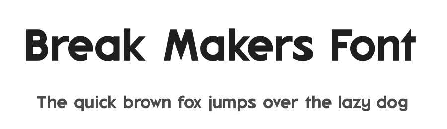 Break Makers Font by Amorfa Type — Sans Serif Font