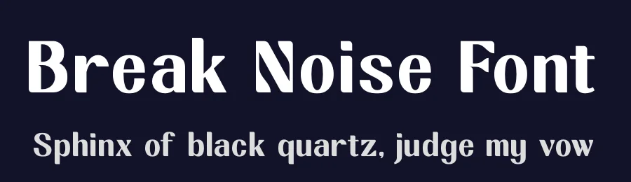 Break Noise Font by timelesstype.co — Display Font — thumbnail 2