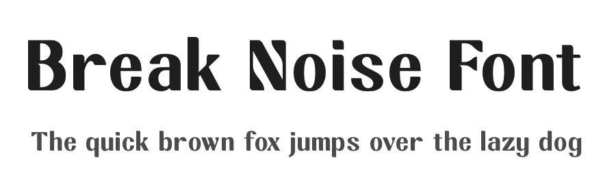 Break Noise Font by timelesstype.co — Display Font