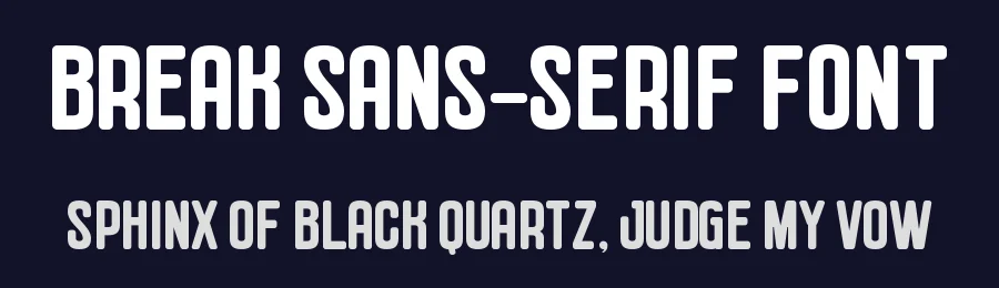 Break Sans-Serif Font by Almairatype — Display Font — thumbnail 2